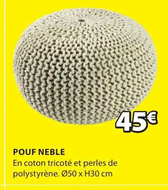 JYSK POUF NEBLE offre