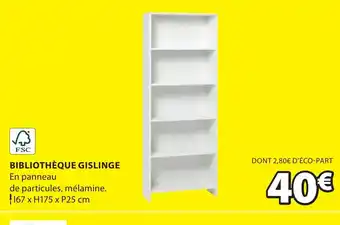 JYSK BIBLIOTHÈQUE GISLINGE offre