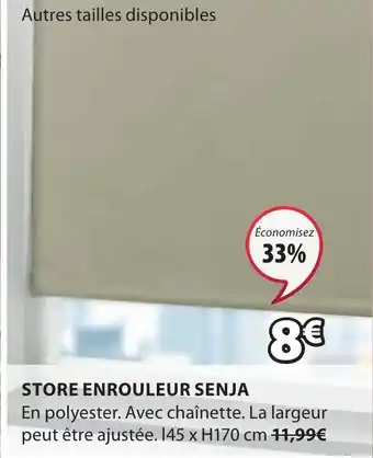 JYSK STORE ENROULEUR SENJA offre