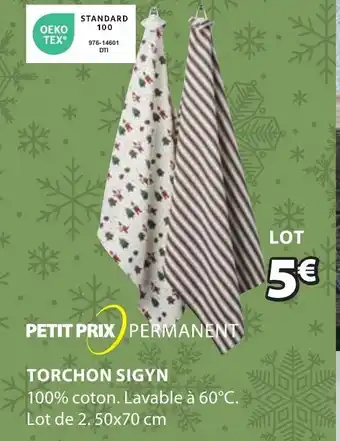 JYSK TORCHON SIGYN offre