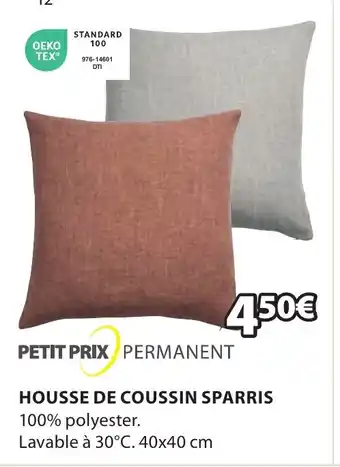 JYSK HOUSSE DE COUSSIN SPARRIS offre