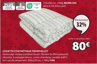 JYSK COUETTE SYNTHÉTIQUE TRONFJELLET offre