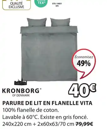 JYSK PARURE DE LIT EN FLANELLE VITA offre
