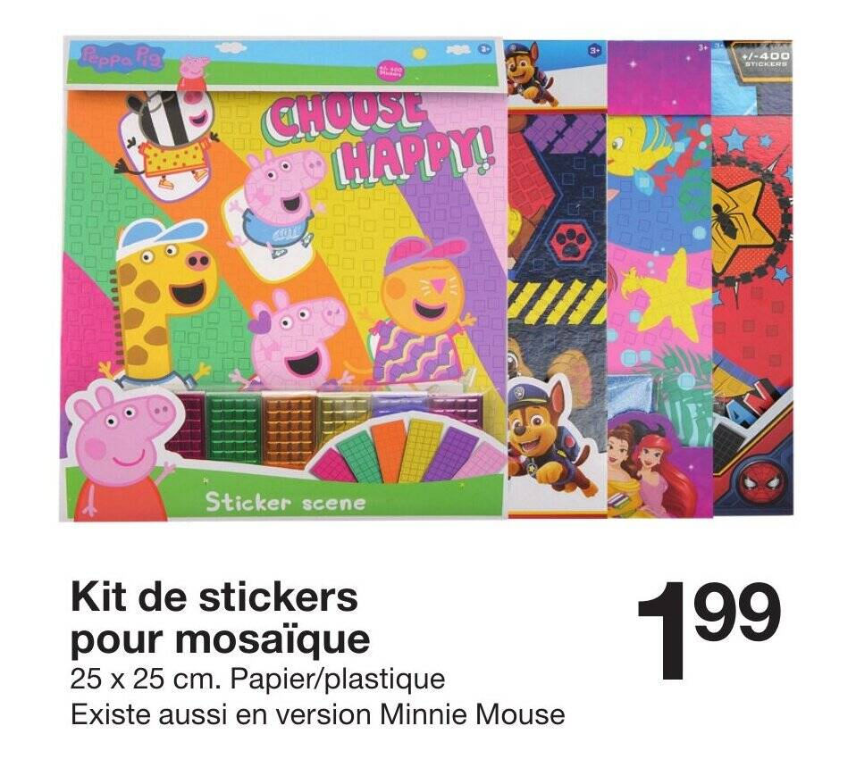 Promo Kit de stickers pour mosaïque chez Zeeman