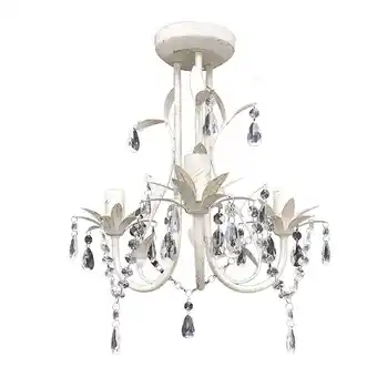 Bricorama Lustre en cristal blanc - blanc offre