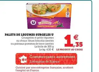Super U Palets De Légumes Surgelés U offre