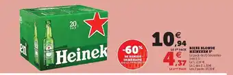 Super U Bière Blonde Heineken 5° offre