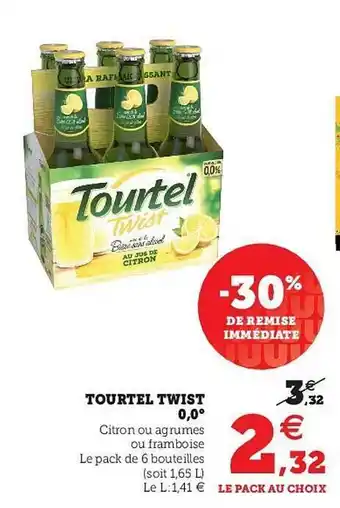 Super U Tourtel Twist 0,0° offre