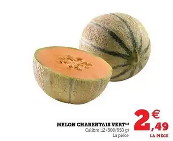 Super U Melon Charentais Vert offre