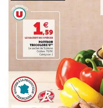 Super U Poivron Tricolore U offre
