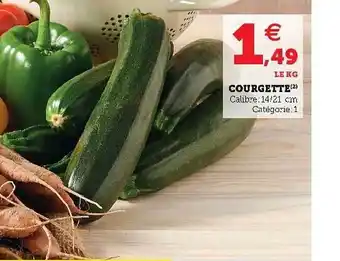 Super U Courgette offre