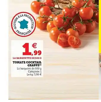Super U Tomate Cocktail Grappe offre