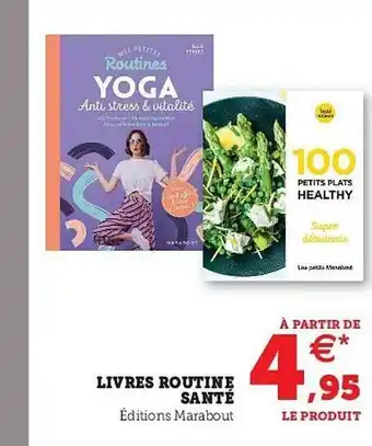 Super U Livres Routine Santé offre