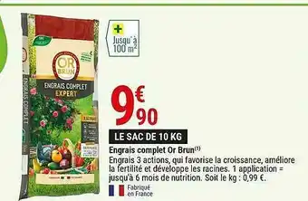 Gamm vert Engrais Complet Or Brun offre