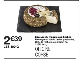 Monoprix Saveurs Du Maquis Aux Herbes offre