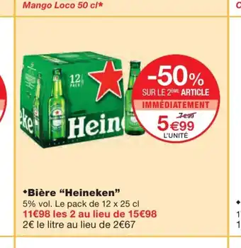 Biére "Heineken"