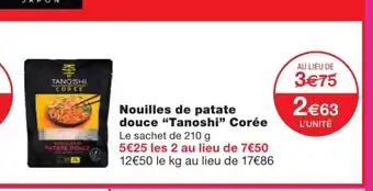 Monoprix Nouilles De Patate Douce "Tanoshi" Corée offre