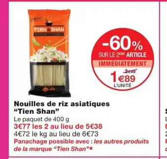 Monoprix Nouilles De Riz Asiatiques "Tien Shan" offre
