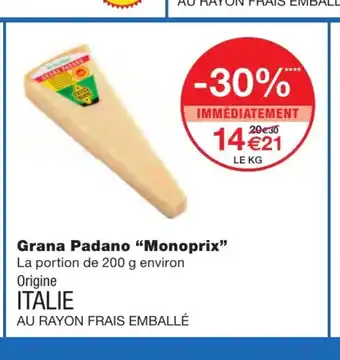 Grana Padano "Monoprix"