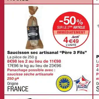 Saucisson Sec Artisanal "Pére 3 fILS"