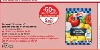Monoprix Girasoli 'Lustucru" Tomate Basilic Et Mozzarella offre
