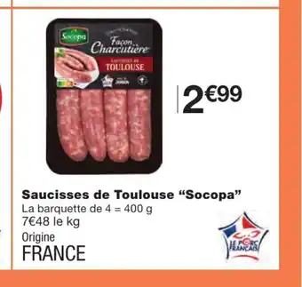 Saucisses De Toulouse " Socopa"