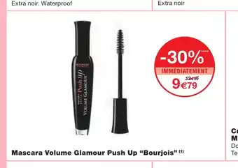 Monoprix Mascara Volume Glamour Push Up "Bourjois" offre