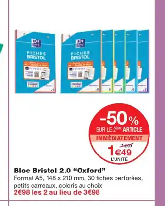 Monoprix Bloc Bristol 2.0 "Oxford" offre