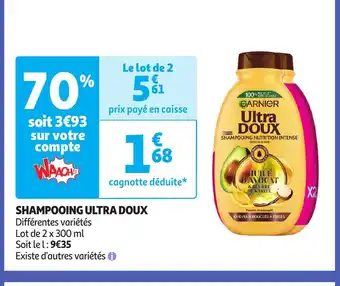 Auchan SHAMPOOING ULTRA DOUX offre