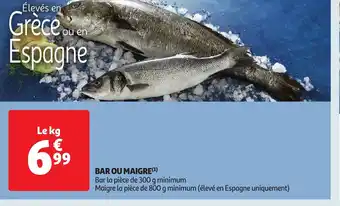 Auchan BAR OU MAIGRE offre