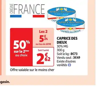 Auchan CAPRICE des DIEUX offre