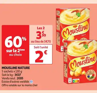 Auchan MOUSLINE NATURE offre