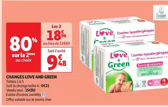 Auchan CHANGES LOVE AND GREEN offre