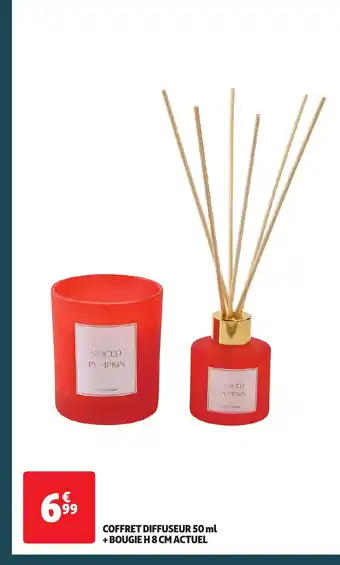 COFFRET DIFFUSEUR 50 ml + BOUGIE H8 CM ACTUEL