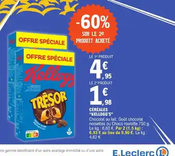 E.Leclerc CÉRÉALES KELLOGG'S offre