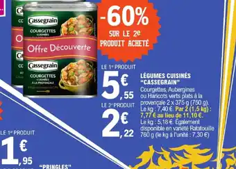 E.Leclerc LÉGUMES CUISINÉS CASSEGRAIN offre