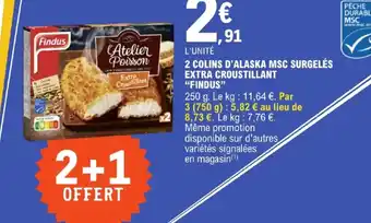 E.Leclerc 2 COLINS D'ALASKA MSC SURGELÉS offre