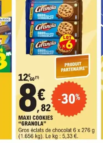 E.Leclerc MAXI COOKIES "GRANOLA" offre
