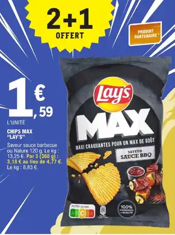 E.Leclerc Chips max lay's offre