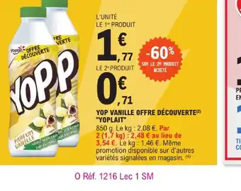 E.Leclerc YOP VANILLE OFFRE DÉCOUVERTE offre