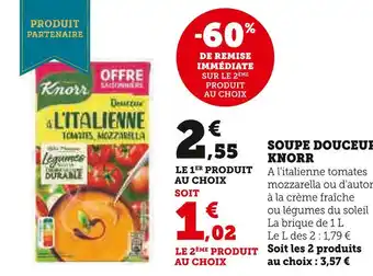 U Express Knorr soupe douceur offre