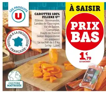 U Express Filiere u carottes 100% offre