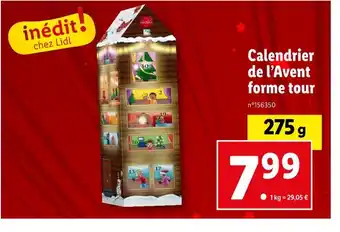 Lidl Calendrier de l’avent forme tour offre
