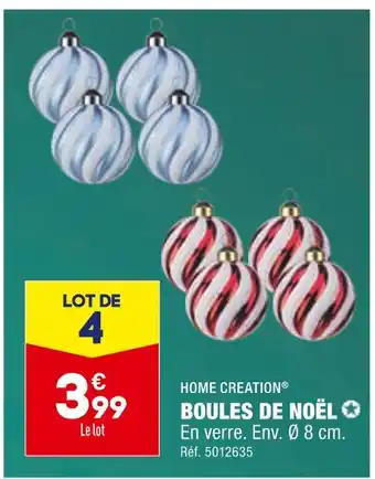 ALDI Home creation boules de noël offre
