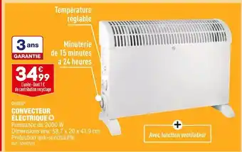 ALDI Ambiano convecteur électrique offre