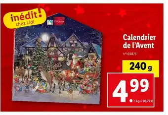 Lidl Calendrier de l’avent offre