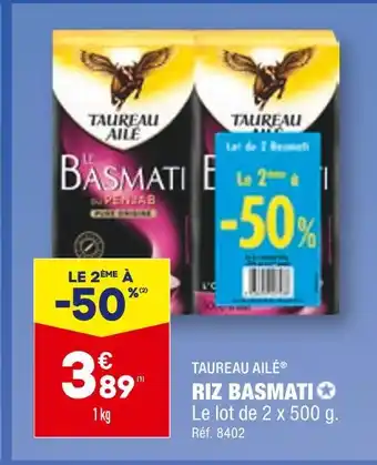 ALDI Taureau ailé riz basmati offre