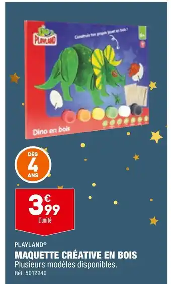 ALDI Playland maquette créative en bois offre