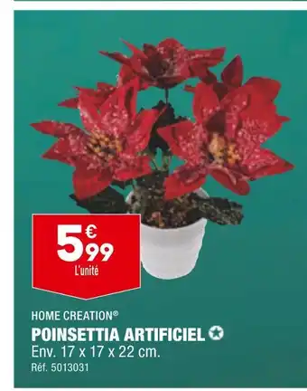 ALDI Home creation poinsettia artificiel offre