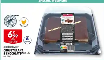 ALDI Desserissimes croustillant 3 chocolats offre